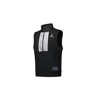 Gilet de Basketball Air Color-Block Demi-Zip Homme Gilet Noir CU1346-010