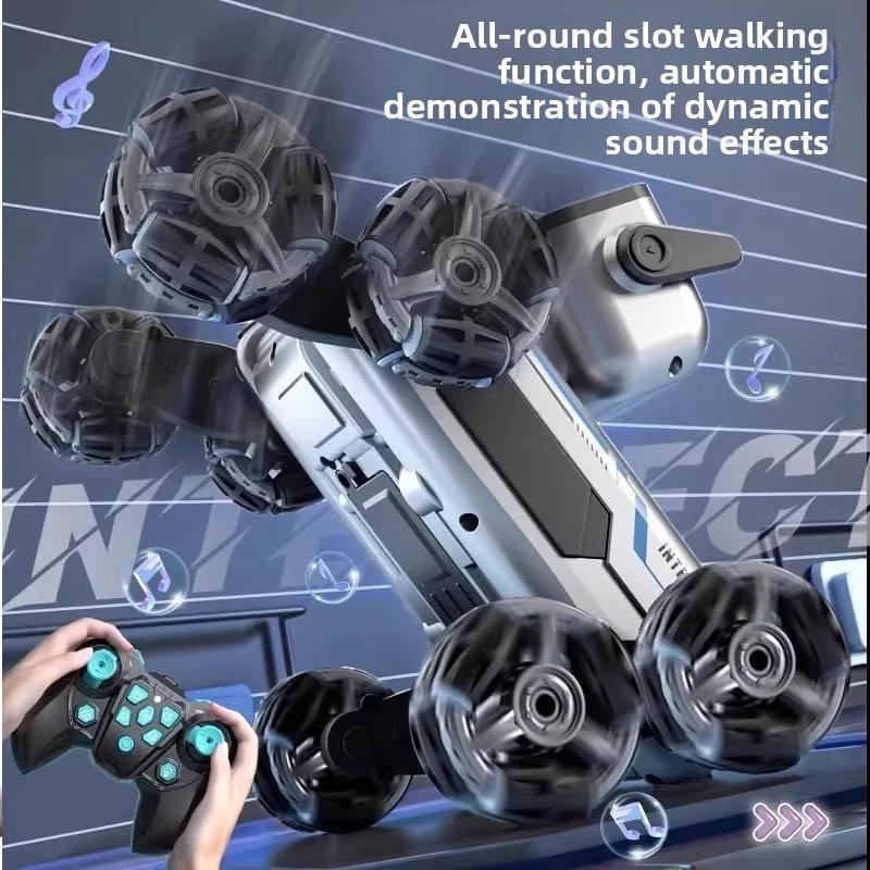 Smart controller/watch remote control robot dog,eight wheel stunt transformation,built-in music,all-round driving,Christmas gift