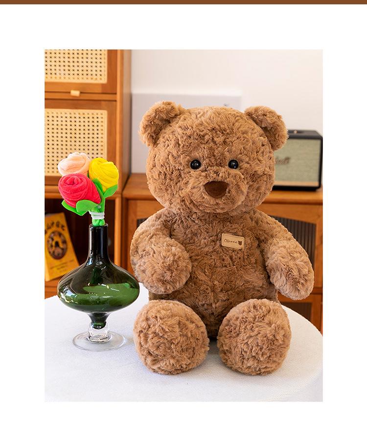 Rose Bouquet Bear Plush Doll - Cute Gift for Couples & Girls