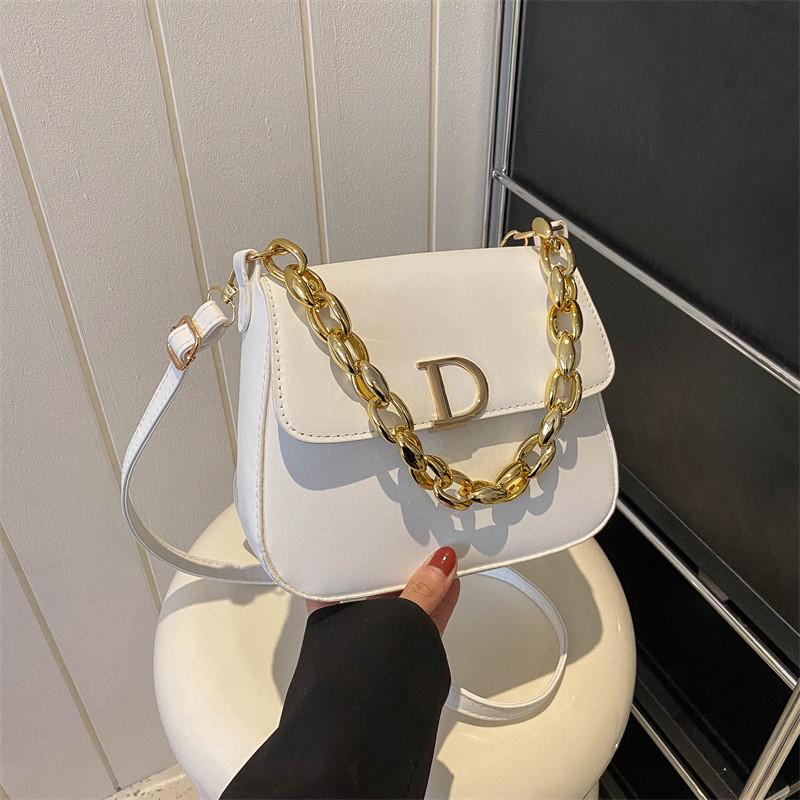 Chic Minimalist Underarm Bag Fashionable Shoulder Bag For Women белый