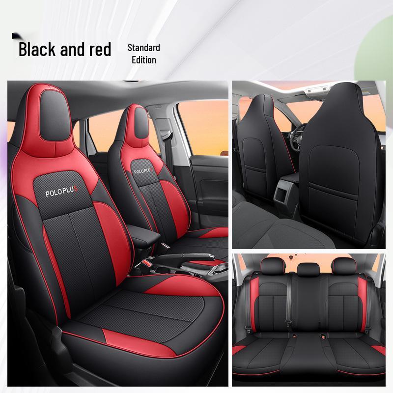 DJGY Volkswagen POLO PLUS Sport-Ledersitzkissen - Ganzjahresbezug für spezielle Autositze