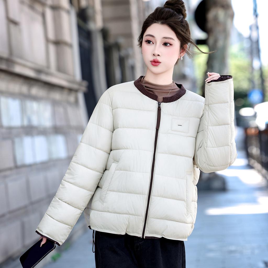 Sleeves Removable Cotton-padded Clothes Women's Medium and Long Winter Clothes New Warm Cotton-padded Clothes Show Thin Big Pockets Cotton-padded Jac