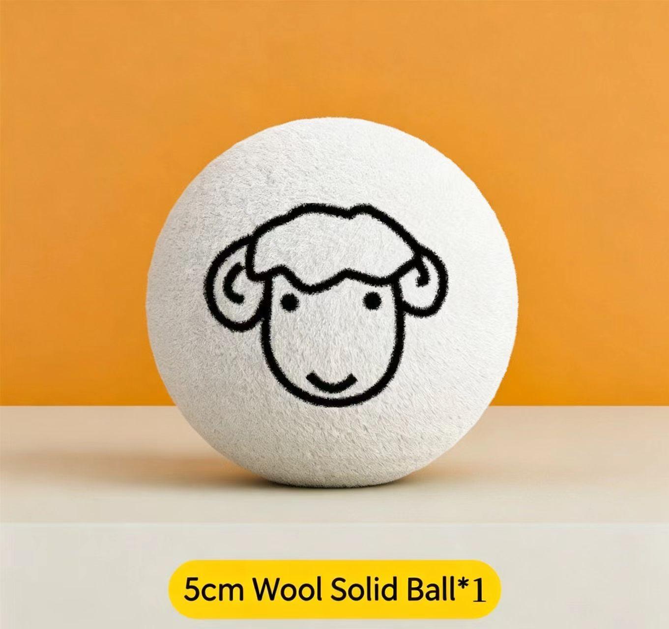 Silent wool ball toy for cats Solid Wool Silent Ball