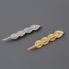 2PCS Metal Vintage Hair Pin Clip for Women Gold Color Leaf Temperament Retro Bangs Edge Clip Alloy Barrettes