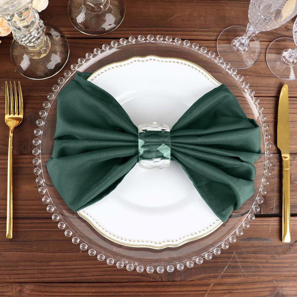 6 Stück waschbare Polyester-Servietten Großartig für Hochzeitsfeier Restaurant Dinnerpartys