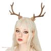 2PCS Lovely Hair Clip Clear Christmas Antler Hair Barrettes Bangs Hair Clip