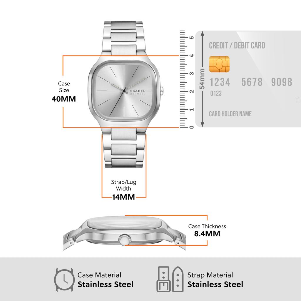 Skagen Mellem Wristwatch SKW6934 Men Silver