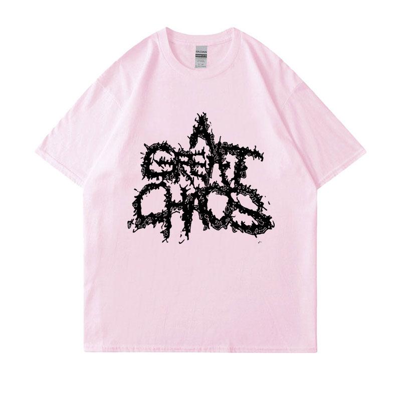 Ken Carson A Great Chaos Spellout Graphic Tshirt Unisexs Clothing Vintage Hip Hop Tee Shirt Unisex 100 Cotton T Shirt Streetwear
