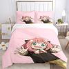 Anime Character Print 3Pcs Bedding Setduvet Cover With 2 Bedropillowcase Home Birthday Gift