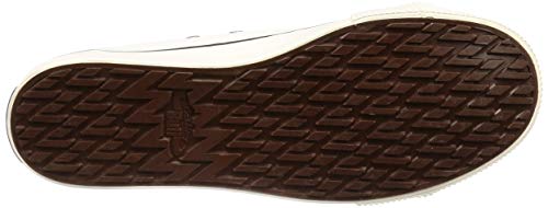 Fukuyama Rubber LBS-803 Men's Casual Sneakers with Steel Toe Cap and Slip-Resistant Sole, High-Visibility, Lasting Bull, White, Size 25cm, 2E