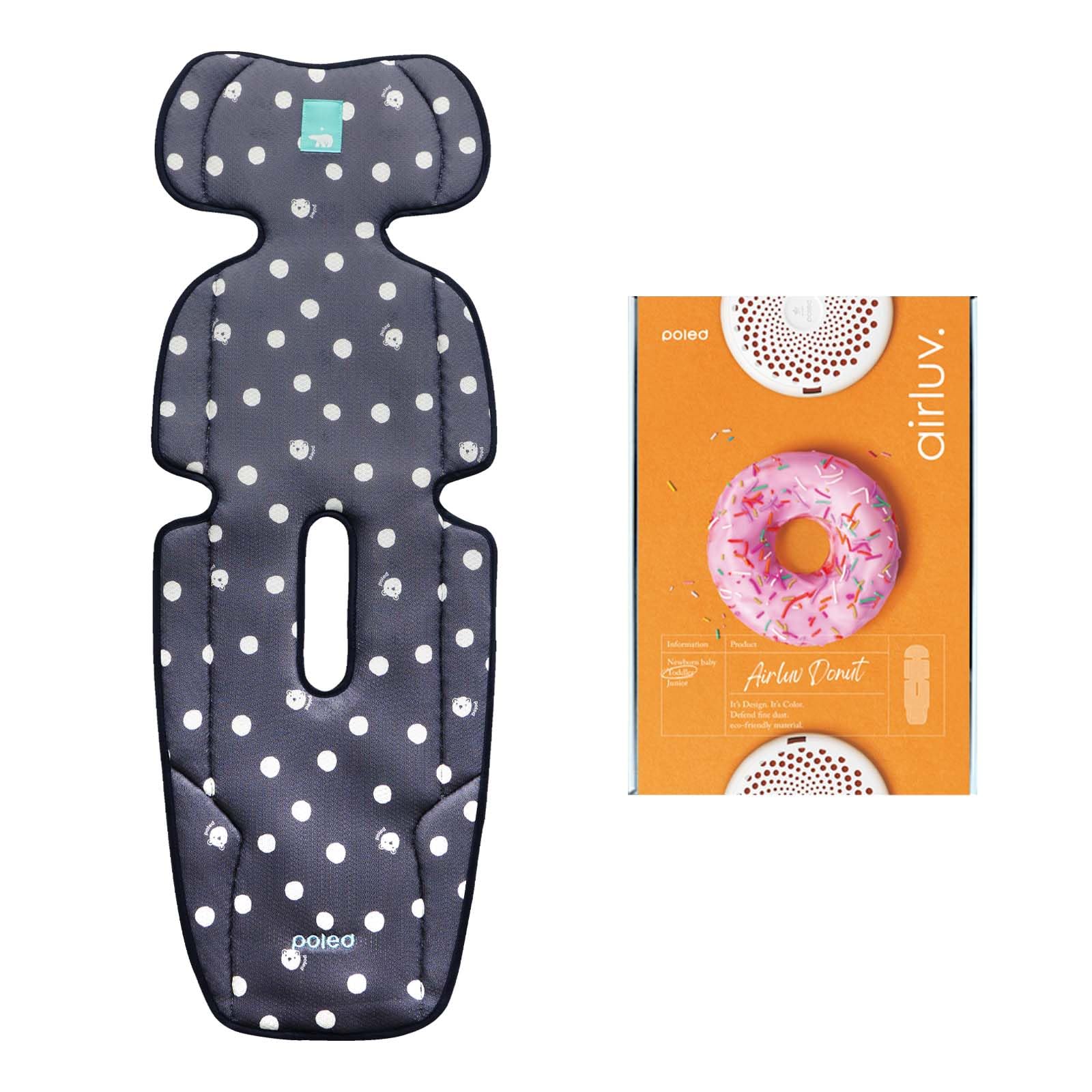 

Airluv3 Stroller Car Seat Baby Cooling Heat Baby Summer Heatstroke Comfortable Sleep Bear Dot Fan, Gift, Sheet, Protection, Prevention, Cooler,