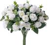 Eucalyptus and Roses Artificial Wedding Bouquet - Home Decoration