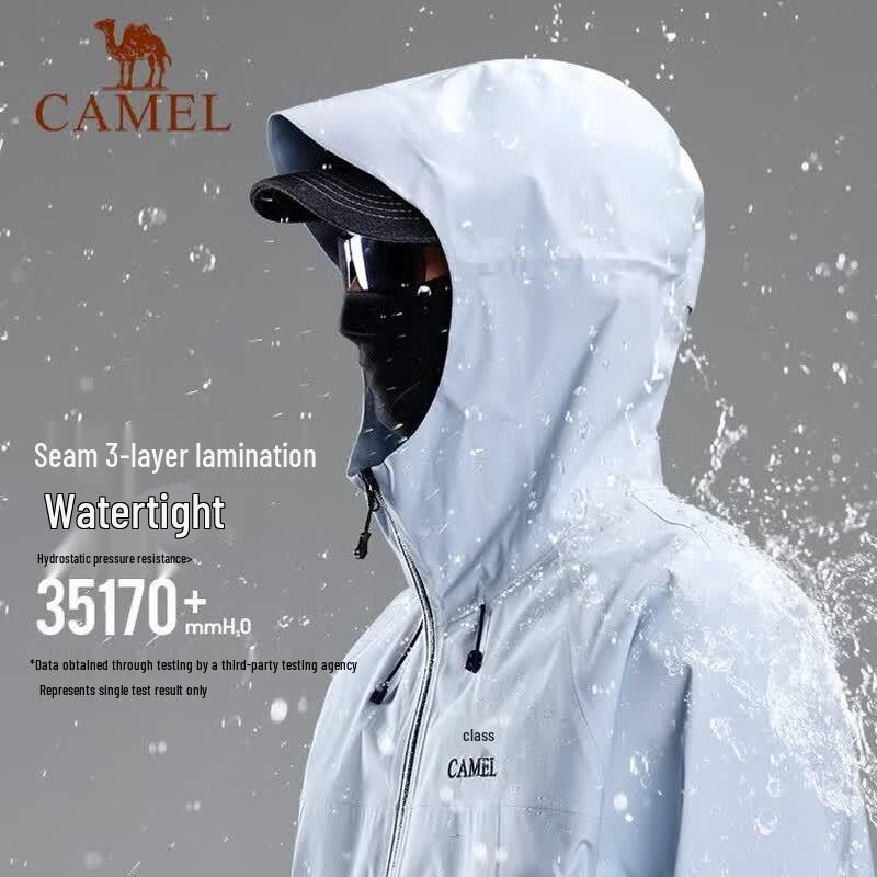 Camel Men's 3L Hardshell Waterproof Hiking Jacket