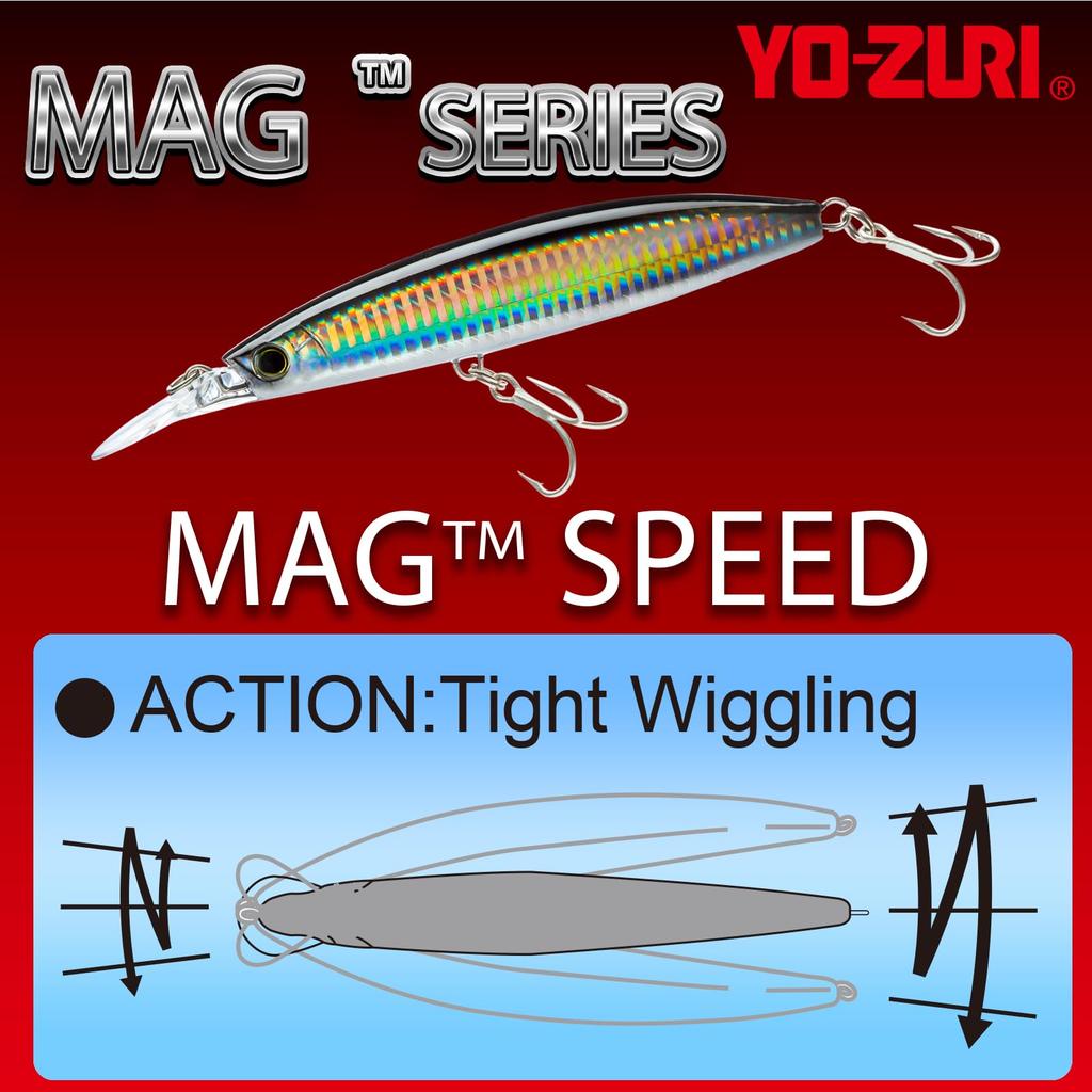 YO-ZURI Saltwater Lure Magspeed Sinking 100mm Color Bone Center of Gravity Shifter
