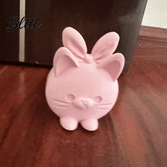 Thick Material Doorstop Wedge Molded Door Cute Stoppers 3D Printed Cat Stopper Stable Non-Slip Windproof Anti-Collision for Home Floor