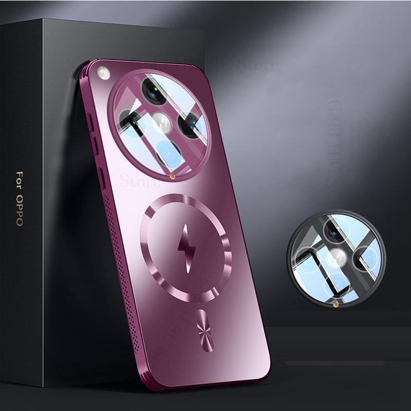 

Противоударный чехол Cooling Armor для Oppo Find X8 Pro X7 для Magsafe, магнитная крышка Magsafing для Reno 12 11 13 Pro, защита камеры Find X8 Pro