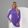 Women's Daily Casual Long Sleeve Mid Collar Top