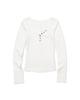 MOAA Button Line Rib Top (White)