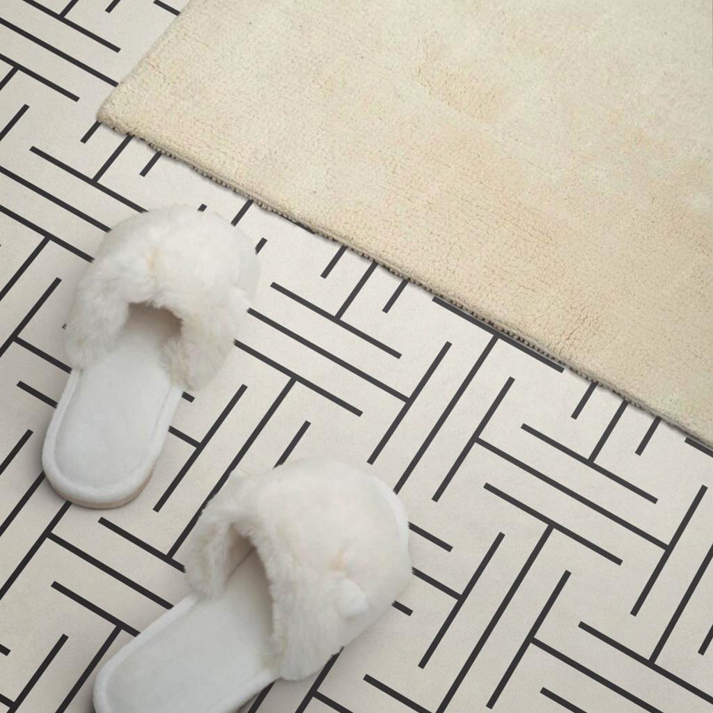 Self-Adhesive Vinyl Panel With Decorative Print 120x60 cm Geometric Checkered Pattern