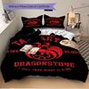 3pcs House Targaryen, Dragonstone Comforter Set - Four Seasons Home High,Machine Washable Bedspread with Pillowcases (No Filling) yy250909027