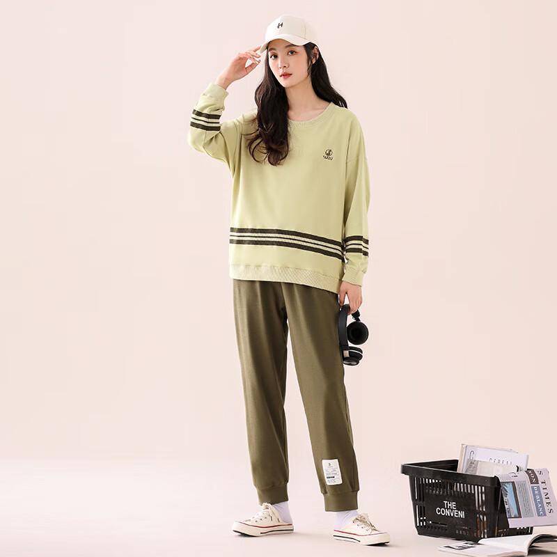 

Женский осенне-зимний повседневный комплект для отдыха с круглым вырезом