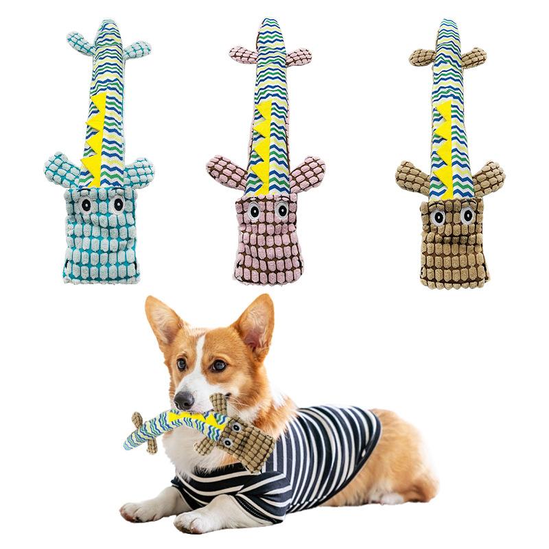 Plush Crocodile Dog Toys, Large Dog Toys, Unbreakable Teeth Grinding and Teeth Cleaning Dog Toys