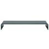 VidaXL Meuble TV/ Support pour moniteur 100 x 30 x 13 cm Verre Noir