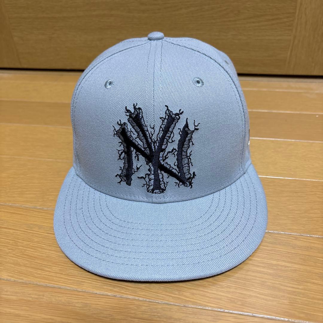 Used New Era 59FIFTY Cracked New York Yankees Gray