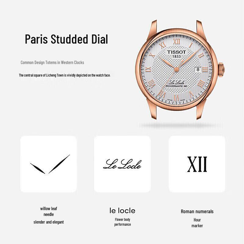 Tissot Le Locle Automatic Men's Leather Watch