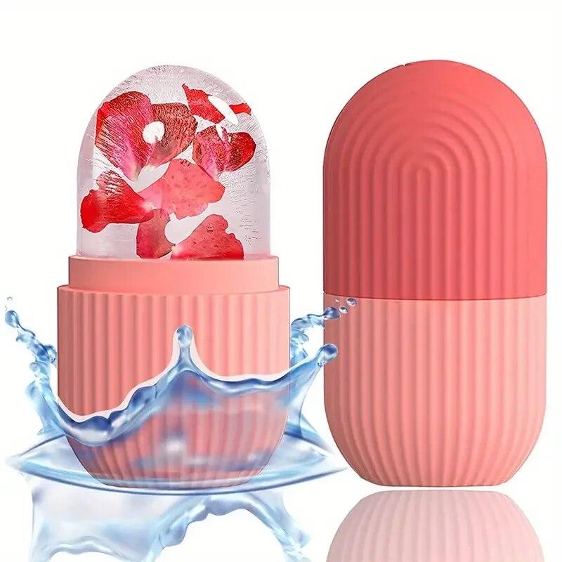 Vassoi per cubetti di ghiaccio in silicone Beauty Lifting Ice Ball Massaggiatore viso Contouring Eye Roller Trattamento viso Ridurre l'acne Strumento per la cura della pelle