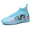 Large Size Football Shoes Broken Nails Boys and Girls Teenagers Students High Top Professional Game Training Sports Shoes