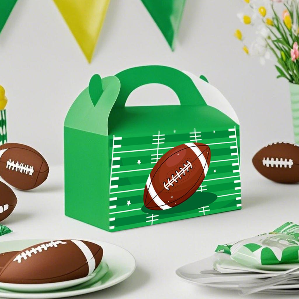 American Football Theme Party Decoration Gift Box Super Bowl Football Portable Box Gift Box