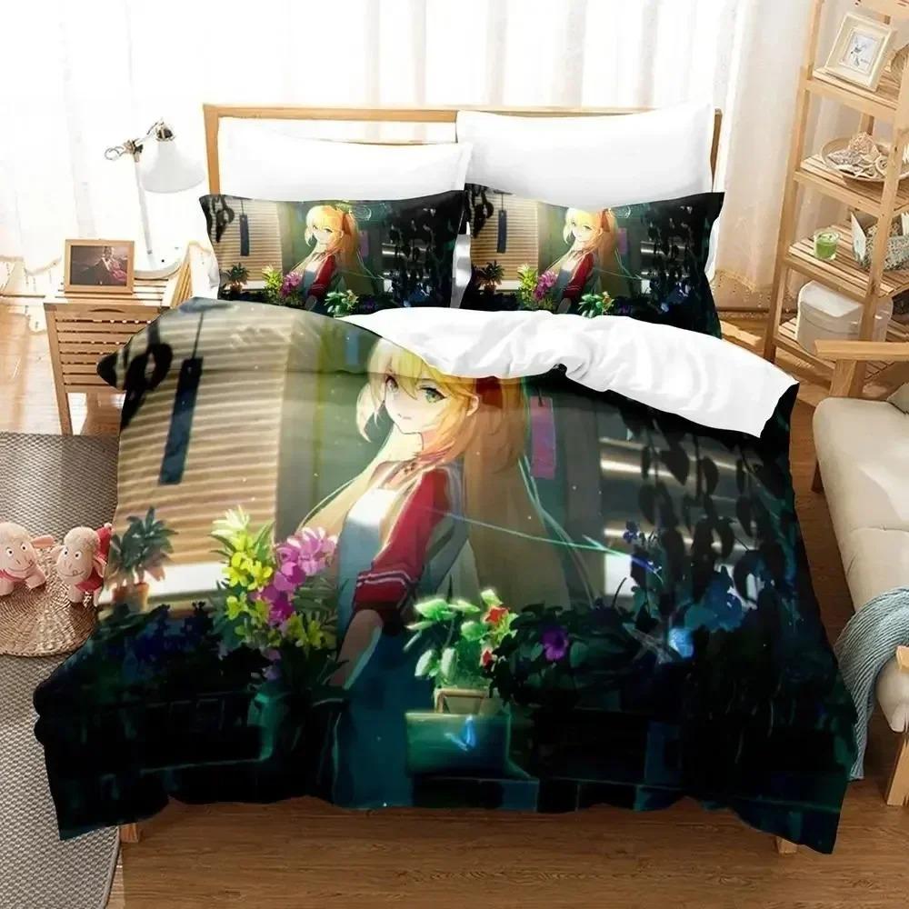 Comforter 3D Print Anime Azur Lane Bedding Set For Bedroom Soft Modern S Comefortable Kids And