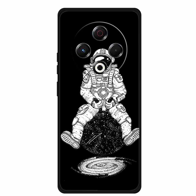 Coque For Tecno Spark 30 4G Case 6.78" Cartoon Cat Black Silicone Soft Back Cover Case For Tecno Spark 30 Case Spark30 Funda Bag