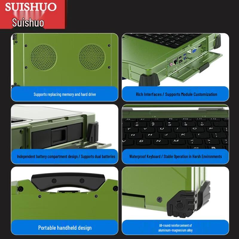 Suishuo Rugged IP65 Triple-Screen Laptop (CN version)