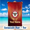 Beach Towel Custom Name Text, Quick Dry Large Towel For Beach HomeBrentford Football