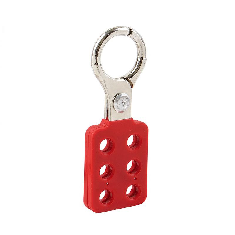 Aluminum Lockout Hasp 25mm Jaw Lock Out Tagout (Red,Aluminum Lockout Hasp&AH11)