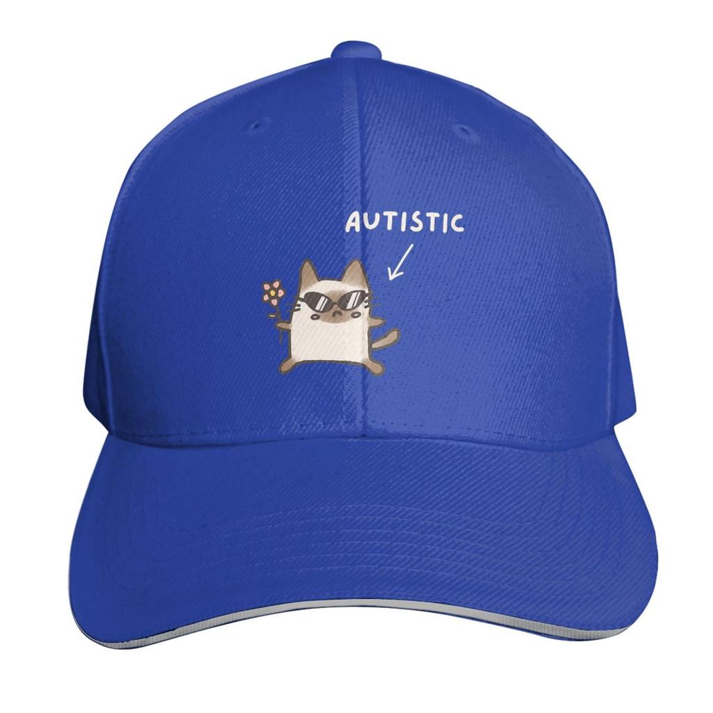 Autistic Cat Animal Cap Fashion Casual Baseball Caps Adjustable Hat Hip Hop Summer Unisex Baseball Hats