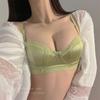 Girl Spring and Summer Sexy Silk Face Small Breast Gathers Half Cup To Use Breast Without Underwire To Support Underwear