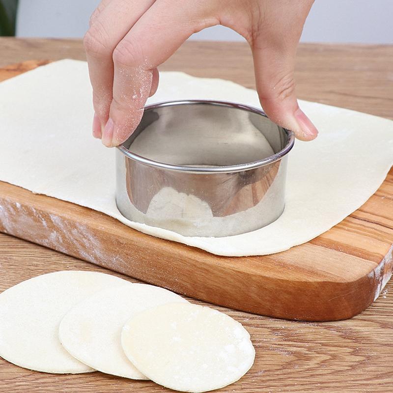 3 Stück Edelstahl Runde Keksform Teigtaschenhautschneider DIY Gebäck Kuchen Backwerkzeug Küchengerät Für Süße Leckereien