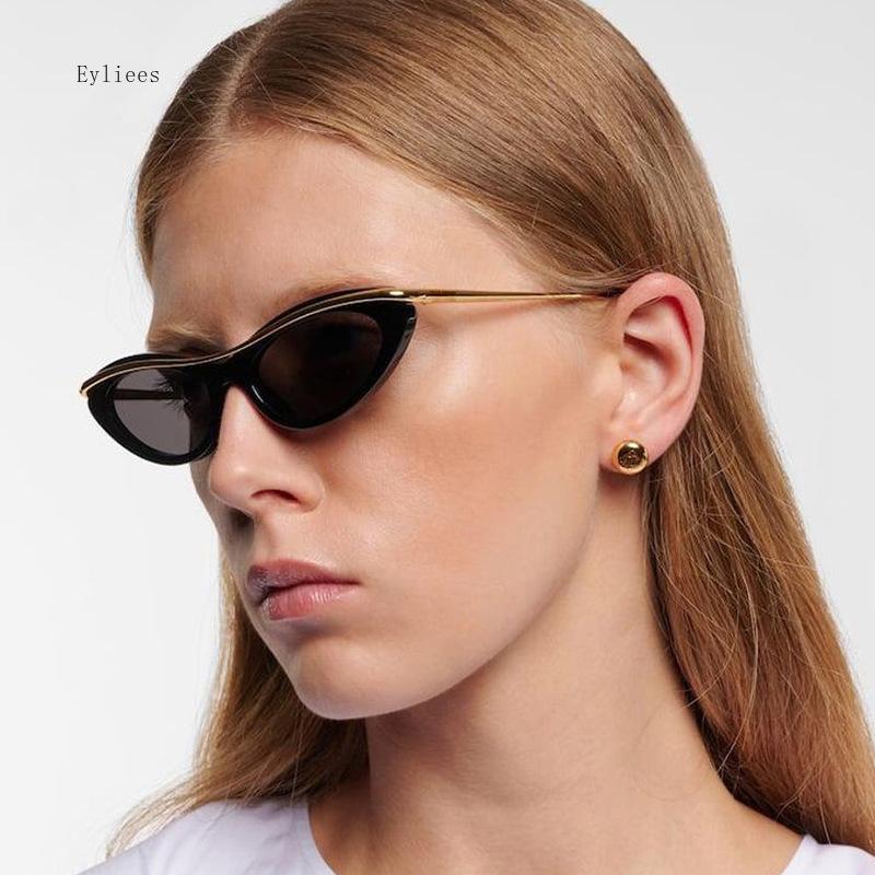 Summer Fashion Women's Cat Eye Sunglasses Ins Internet Celebrity Personality High-end Sunglasses Street Travel Sunglasses UV400