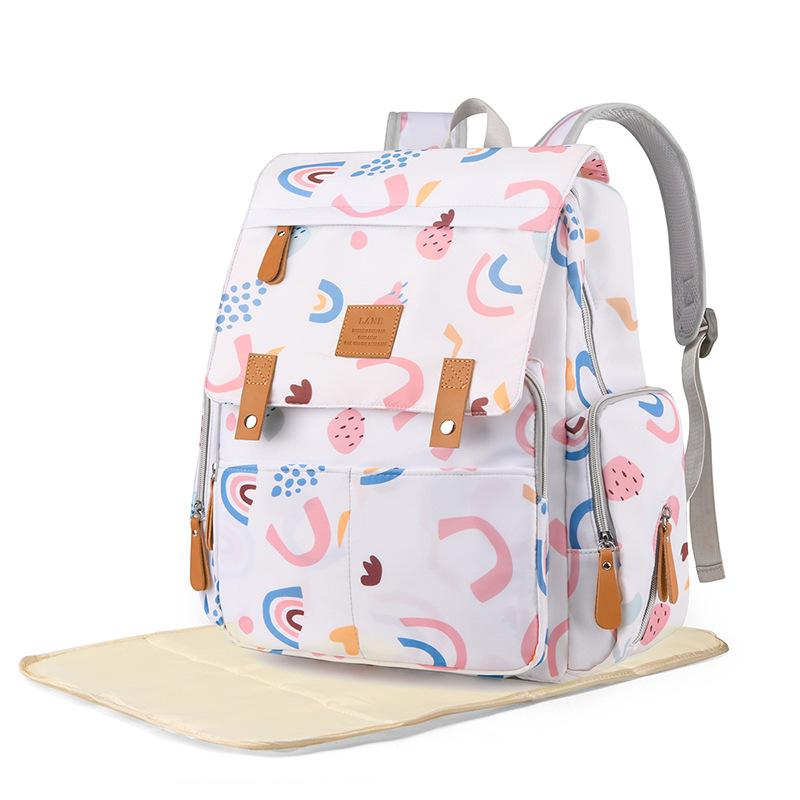 Trendy Mommy Bag New Year Fashionable Multi Functional Large Capacity Mom and Baby Portable Outing Mother and Baby Bag