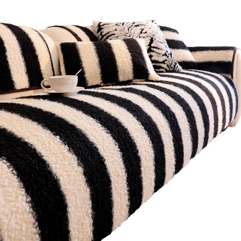 Strictly Selected Lamb Wool Sofa Cushion, Anti-Skid In Autumn And Winter, Advanced Plush Seat Cushion, Universal In All Seasons, New Cover Cover Cover