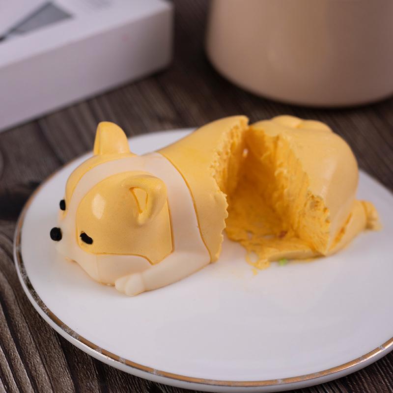 Cute Dog Milk Pudding Molds Silicone Jelly Mould Mousse Dessert Molds Corgi Jelly Pudding Diy Baking Cake Kitchen Tools