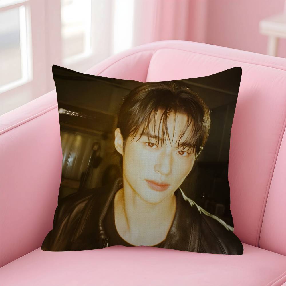 Korean Celebrity Byeon Wooseok  Pillow Gift Home Office Decoration Bedroom Sofa Car Cushion Cover case 45x45