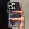 New 2 In 1 Card Holder Slot Wallet Candy Color Phone Case For For Iphone 17 16 15 14 13 12 11 Pro Max Air TPU+PC Shockproof Cover