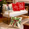 40/45/50cm Merry Christmas Theme Cushions Pillowcase Polyester Cushion Cover Throw Pillow Pillowcover Home Car Sofa Decor