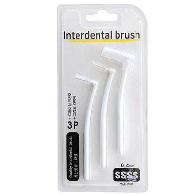 Tägliche Interdentalbürste L-Form SSSS 0,4 mm 3er-Pack CH062