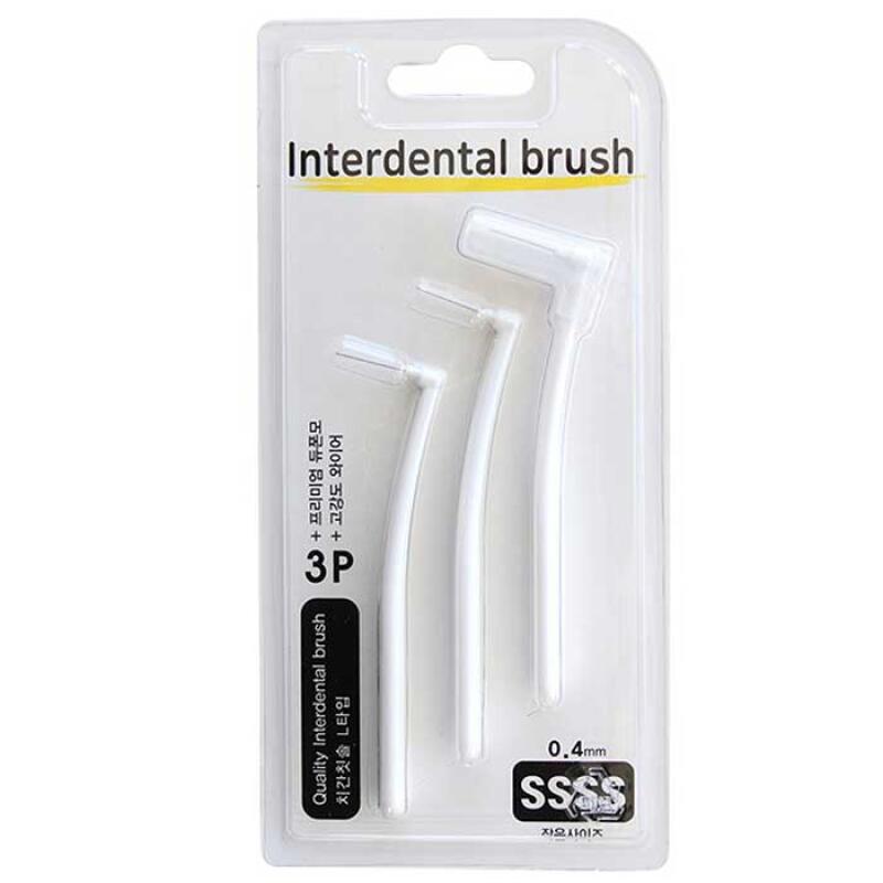 Everyday Interdental Brush L-Type SSSS 0.4mm 3-Pack CH062