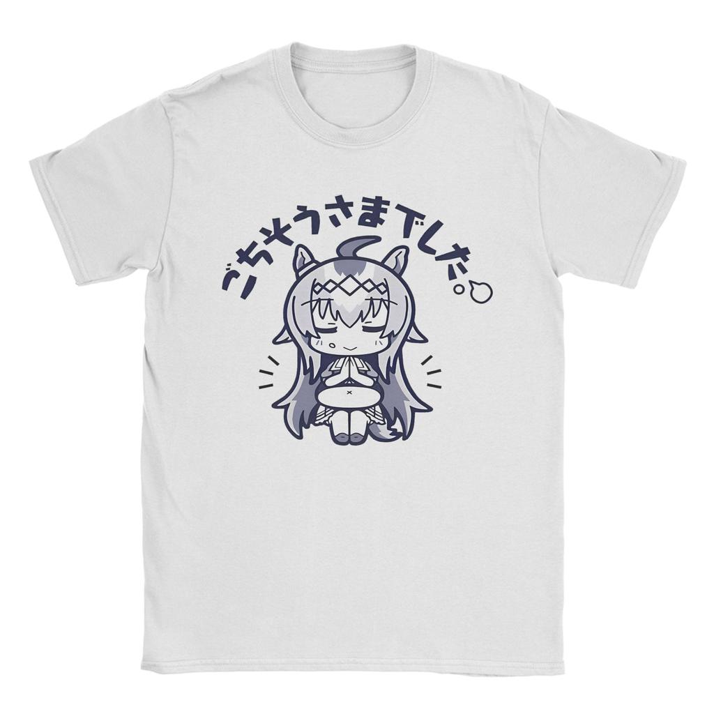 I Paused My Umamusume Career To Be Here Men T Shirt Tees Y2k Short Sleeve Round Collar Unisex T-Shirts Cotton Plus Size Clothes